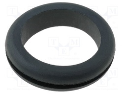 Grommet; Ømount.hole: 19.5mm; Øhole: 18mm; rubber; black