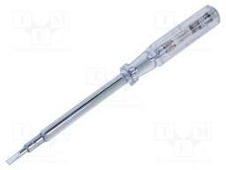 Voltage tester; insulated; slot; 4,0x0,6mm; Blade length: 100mm