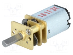 Motor: DC; with gearbox; HP; 6VDC; 1.6A; Shaft: D spring; max.235mNm