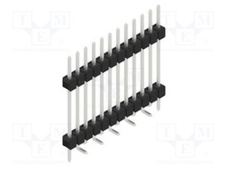Connector: pin strips; pin header; male; PIN: 12; 2.54mm; SMT; 1x12