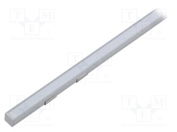 Profiles for LED modules; white; surface; natural; L: 1m; anodized
