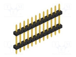 Connector: pin strips; pin header; male; PIN: 12; 2mm; THT; 1x12