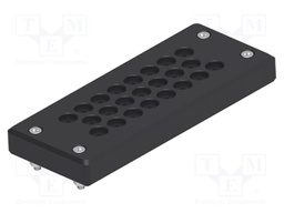 Multigate grommet; black; Holes no: 23; -40÷80°C; 4÷8.5mm; IP65