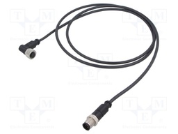 Cable: for sensors/automation; plug; PIN: 5; 1.5m; Insulation: PUR