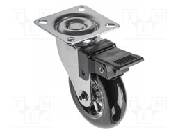 Furniture wheel; Ø: 75mm; with locking