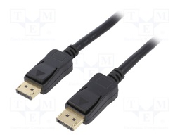 Cable; DisplayPort 1.4; DisplayPort plug,both sides; 1m; black