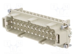Connector: rectangular; male; EPIC H-BE; PIN: 24; 24+PE; 16A; 500V