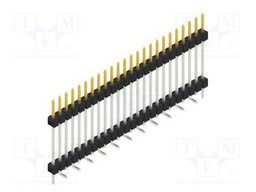 Connector: pin strips; pin header; male; PIN: 24; 2.54mm; SMT; 1x24