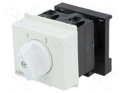 Module: rotary switch; 20A; Mounting: DIN; IP20; 250VAC; 52x65x60mm