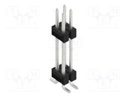 Connector: pin strips; pin header; male; PIN: 4; 2.54mm; SMT; 2x2