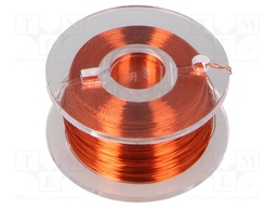 Silver plated copper wires; 0.1mm; orange; Cu,silver plated