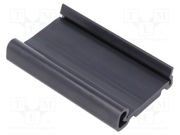 DIN rail mounting bracket; Mat: PVC; 75mm; Rail: TS35