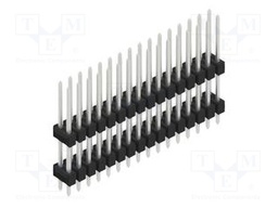 Connector: pin strips; pin header; male; PIN: 32; 2.54mm; THT; 2x16