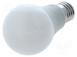 LED lamp; neutral white; E27; 230VAC; 720lm; 8W; 180°; 4000K