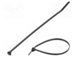 Cable tie; with a metal clasp; L: 155mm; W: 3.6mm; polyamide; 178N