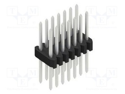 Connector: pin strips; pin header; male; PIN: 14; 1.27mm; THT; 2x7