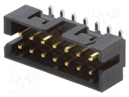 Socket; wire-wire/PCB; male; Milli-Grid; 2mm; PIN: 14; THT; on PCBs