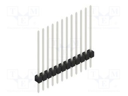 Connector: pin strips; pin header; male; PIN: 12; 2.54mm; THT; 1x12