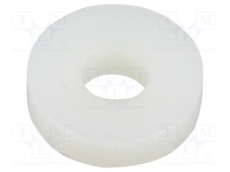 Washer; round; D=12.7mm; h=3.2mm; polyamide; natural