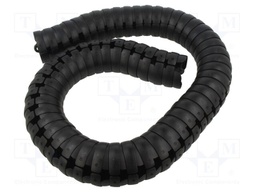Cable chain; Triflex; L: 1000mm; black; Ø: 54mm; Ø: 16.5mm