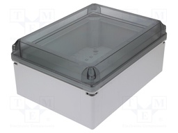 Enclosure: multipurpose; X: 300mm; Y: 400mm; Z: 180mm; GEOS; grey