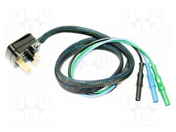 Connection cable; banana 4mm plug x3,PRO-GB plug