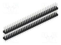 Connector: pin strips; pin header; male; PIN: 64; 2.54mm; THT; 2x32