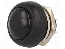 Switch: push-button; Pos: 2; 1A/250VAC; black; Illumin: none; none