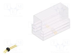 Connector: pin strips; pin header; male; PIN: 2; 1.27mm; SMT; 1x2