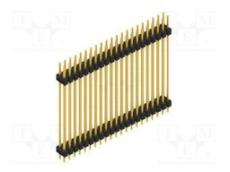 Connector: pin strips; pin header; male; PIN: 42; 2.54mm; THT; 2x21