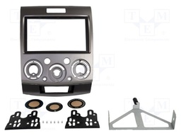 Radio frame; Ford,Mazda; 2 DIN; dark silver