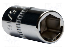 Cap; 6-angles,inch,socket spanner; HEX 1/2"; 1/4"; 25mm