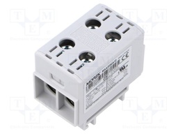 Splice terminal: distribution block; for DIN rail mounting