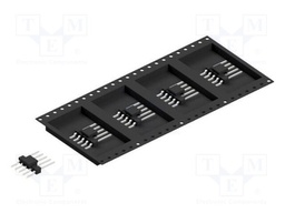 Connector: pin strips; pin header; male; PIN: 5; 2.54mm; SMT; 1x5
