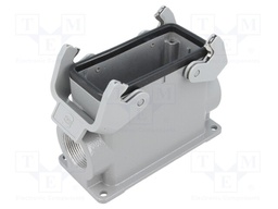 Enclosure: for rectangular connectors; Han; size 16B; high; PG21