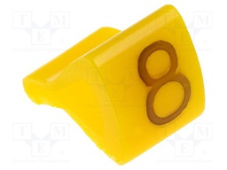 Markers for cables and wires; Label symbol: 8; 1.7÷3.5mm; H: 7mm