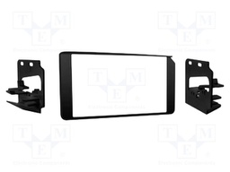 Radio frame; Cadillac,Chevrolet,GMC; 2 DIN; black