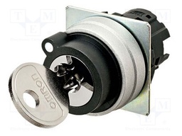Switch: rotary with key; 22mm; none; Pos: 2