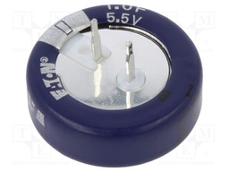 Capacitor: electrolytic; supercapacitor; 1F; 5.5VDC; ESR: 30Ω; THT