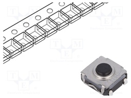 Microswitch TACT; SPST-NO; Pos: 2; 0.05A/32VDC; SMT; none; 5N; 3.5mm