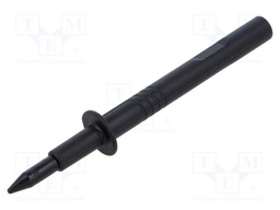 Measuring tip; black; Tip diameter: 4mm; Socket size: 4mm; 60VDC