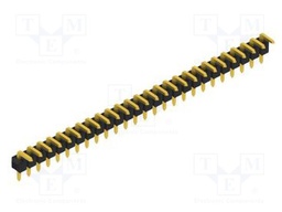 Connector: pin strips; pin header; male; PIN: 26; 2.54mm; THT; 1x26
