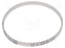 Timing belt; T2.5; W: 4mm; H: 1.3mm; Lw: 160mm; Tooth height: 0.7mm