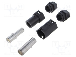 Connector: DC supply; plug; QS; male + female; PIN: 1; for cable