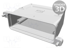 Enclosure: for HAN HPR connectors; Han HPR; size 24B; for cable