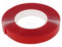 Tape: fixing; W: 19mm; L: 5.5m; Thk: 2mm; double-sided; acrylic; 8N/cm