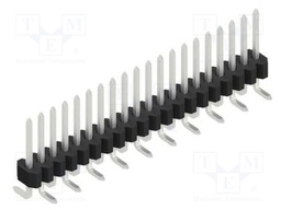 Connector: pin strips; pin header; male; PIN: 20; 1.27mm; SMT; 1x20