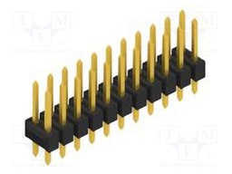 Connector: pin strips; pin header; male; PIN: 22; 2.54mm; THT; 2x11