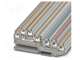 Splice terminal: rail; 13.5A; 250V; push-in; PA; L: 44.6mm; W: 3.5mm