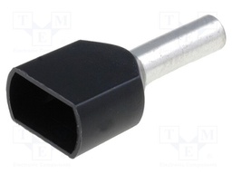 Bootlace ferrule; insulated,double; copper; Insulation: PVC; 8mm